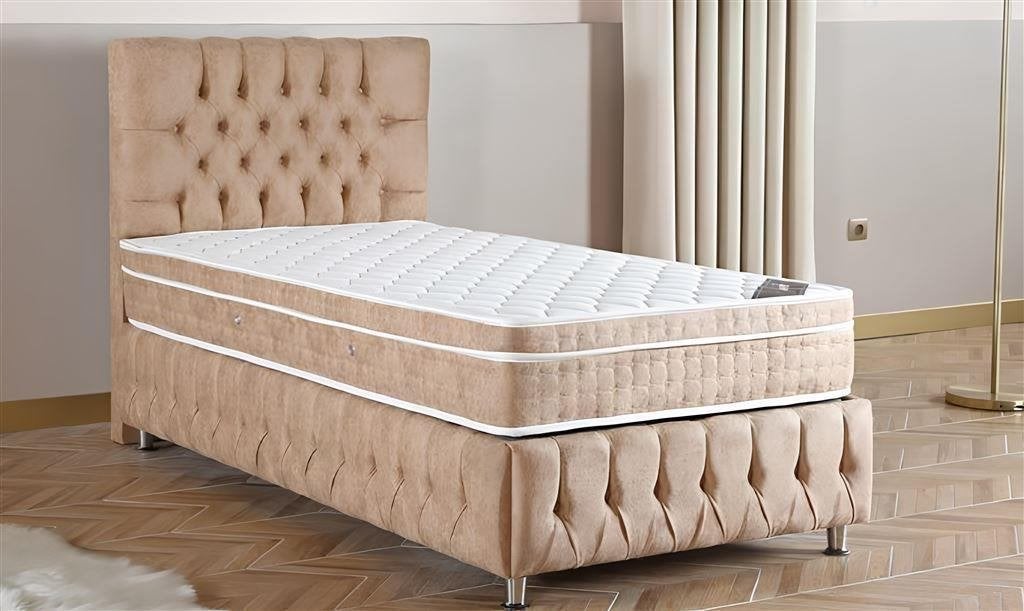 Boxspring Opbergbed Exelans 1-persoons setjes, 90 cm, Verzenden, Hout, Nieuw