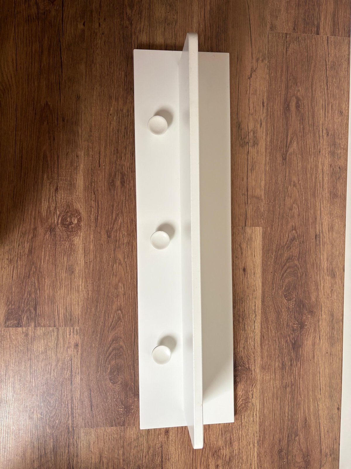 Witte wandkapstok met plank en 3 haken - Bopita, Gebruikt, Minder dan 100 cm, Hout, Ophalen