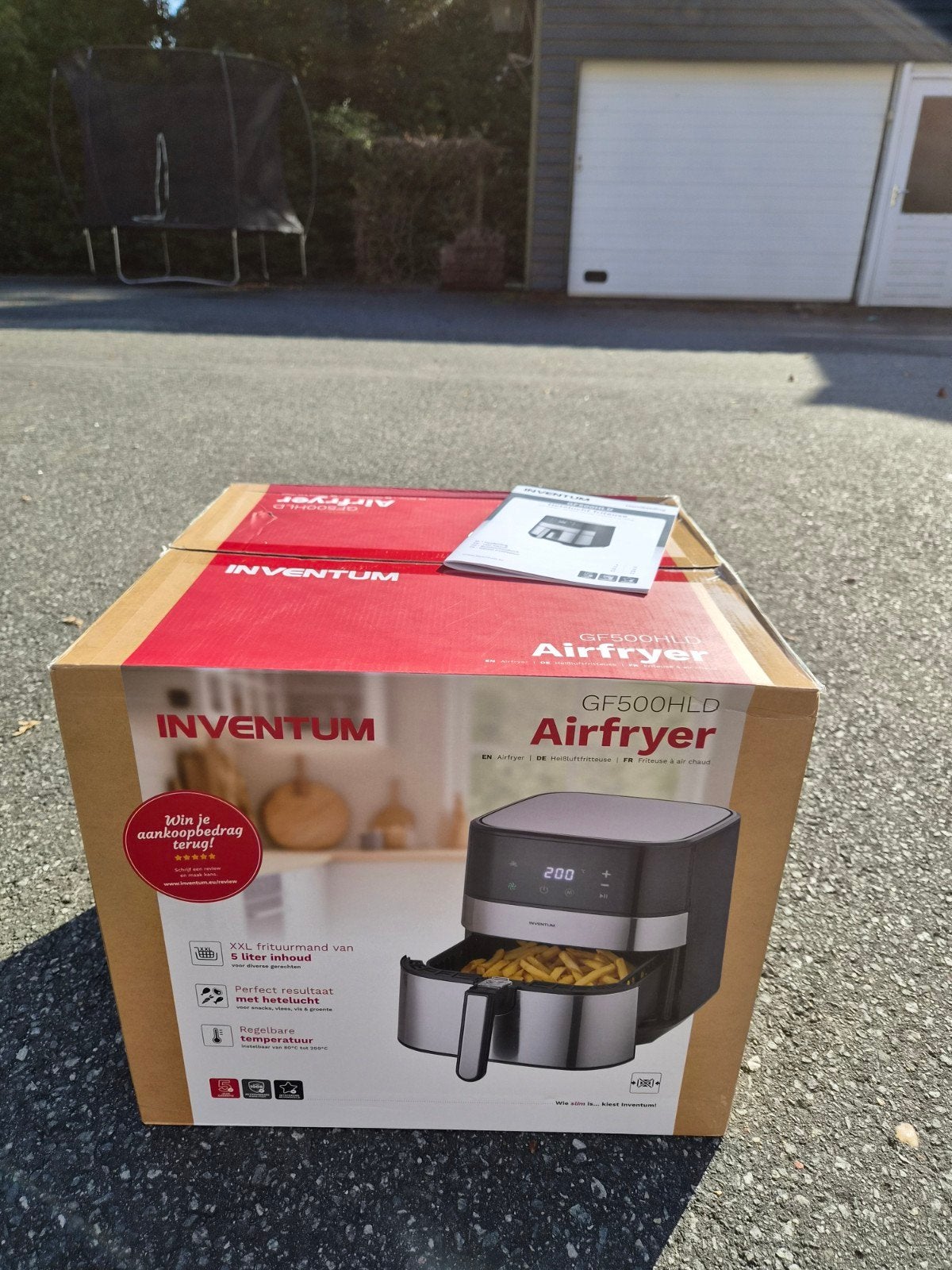 Inventum GF500HLD Airfryer XXL - Nieuw in doos