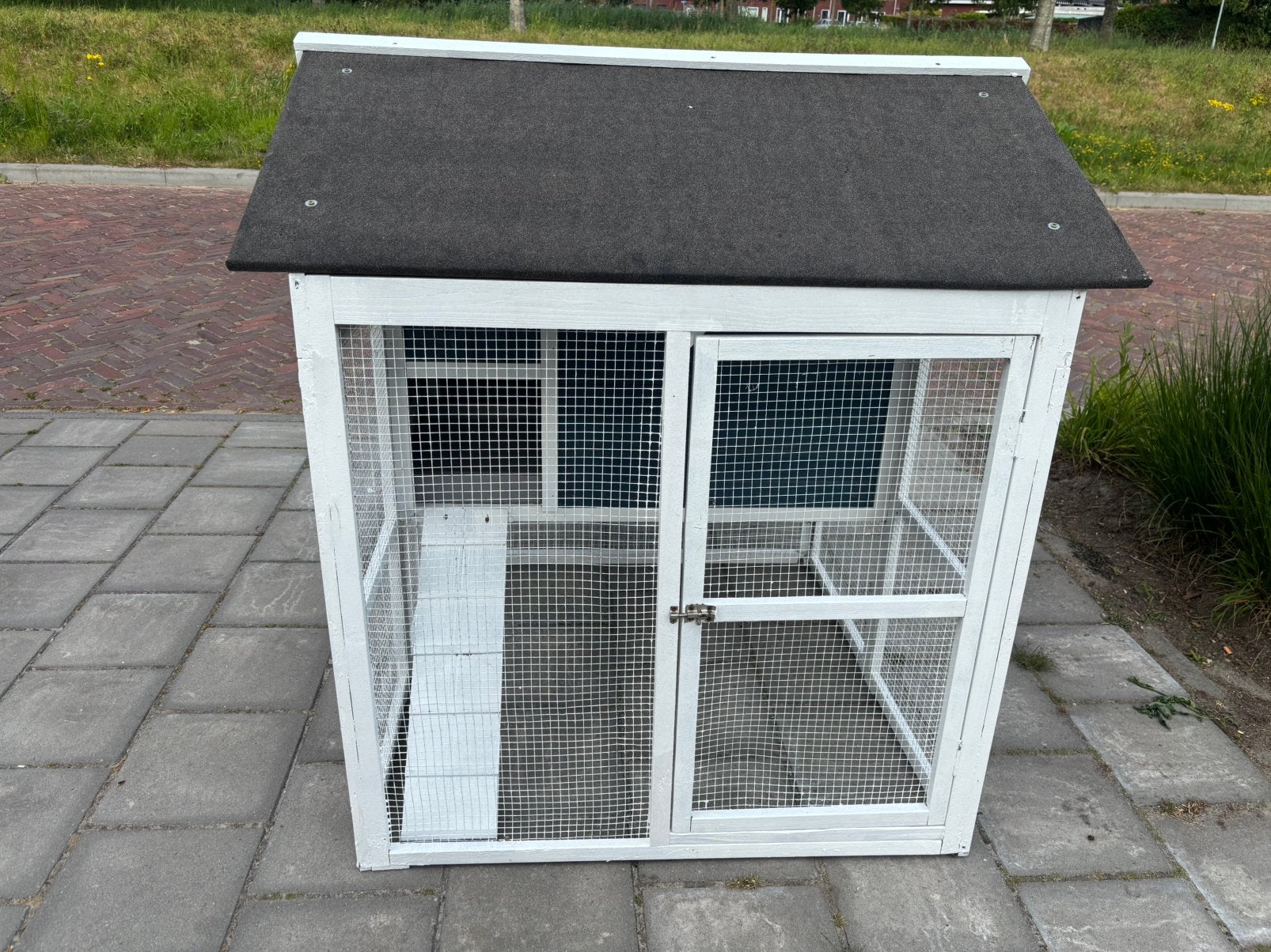 Kippenhok konijnenhok met legnest (evt. Bezorgen), Dieren en Toebehoren, Ophalen, 110 cm of meer, Zo goed als nieuw, 90 cm of meer