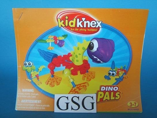 Kid knex dino pals bouwvoorbeeld nr. 85135-303, Kinderen en Baby's, Speelgoed | Bouwstenen, Zo goed als nieuw, K'nex, Ophalen