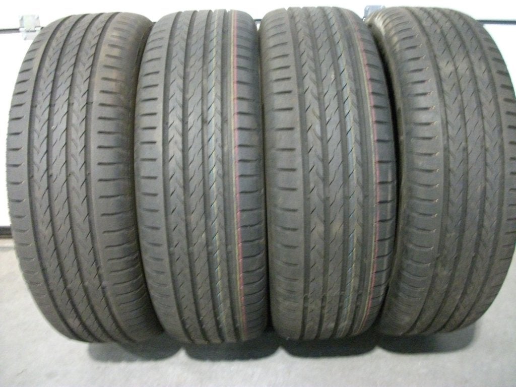 4 x 215/60 18" continental zomerbanden 4 x nieuw!! (demo), Ophalen, 18 inch, 215 mm, Banden en Velgen