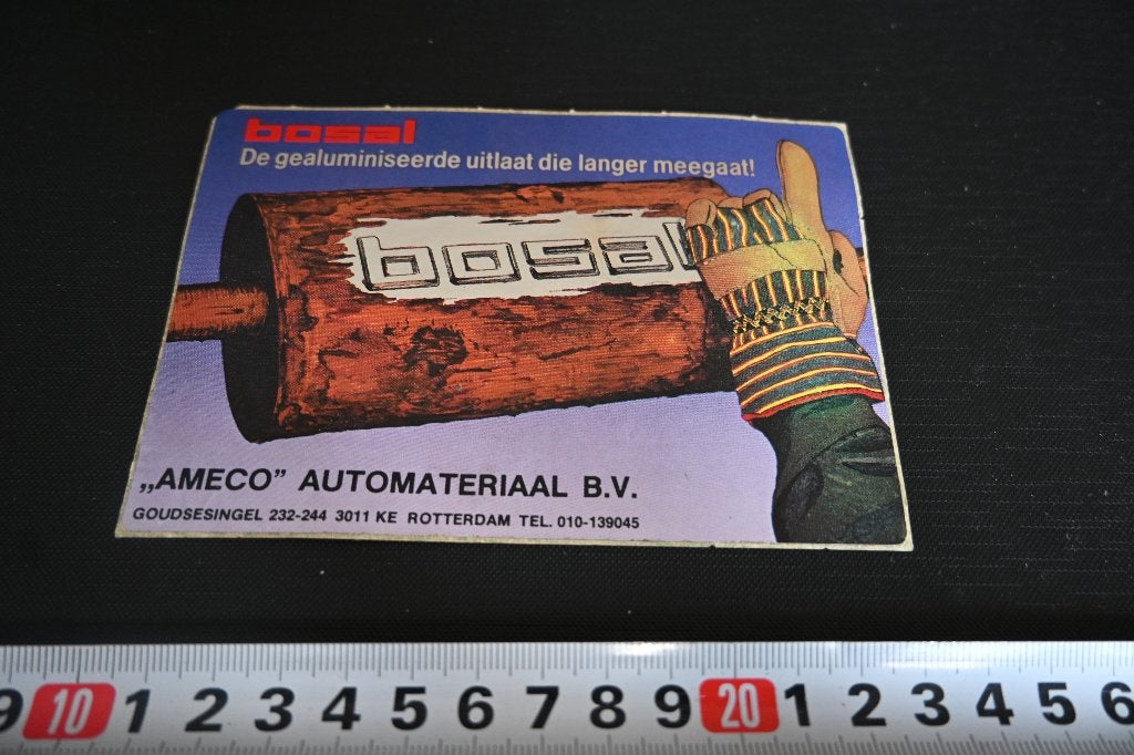sticker BOSAL AMECO Automaterialen bv Rotterdam Goudsesingel, Verzamelen, Ophalen, Zo goed als nieuw