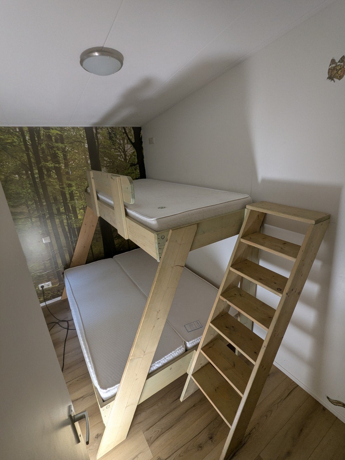 Stapelbed, Ophalen, Gebruikt, Tweepersoons, 140 cm