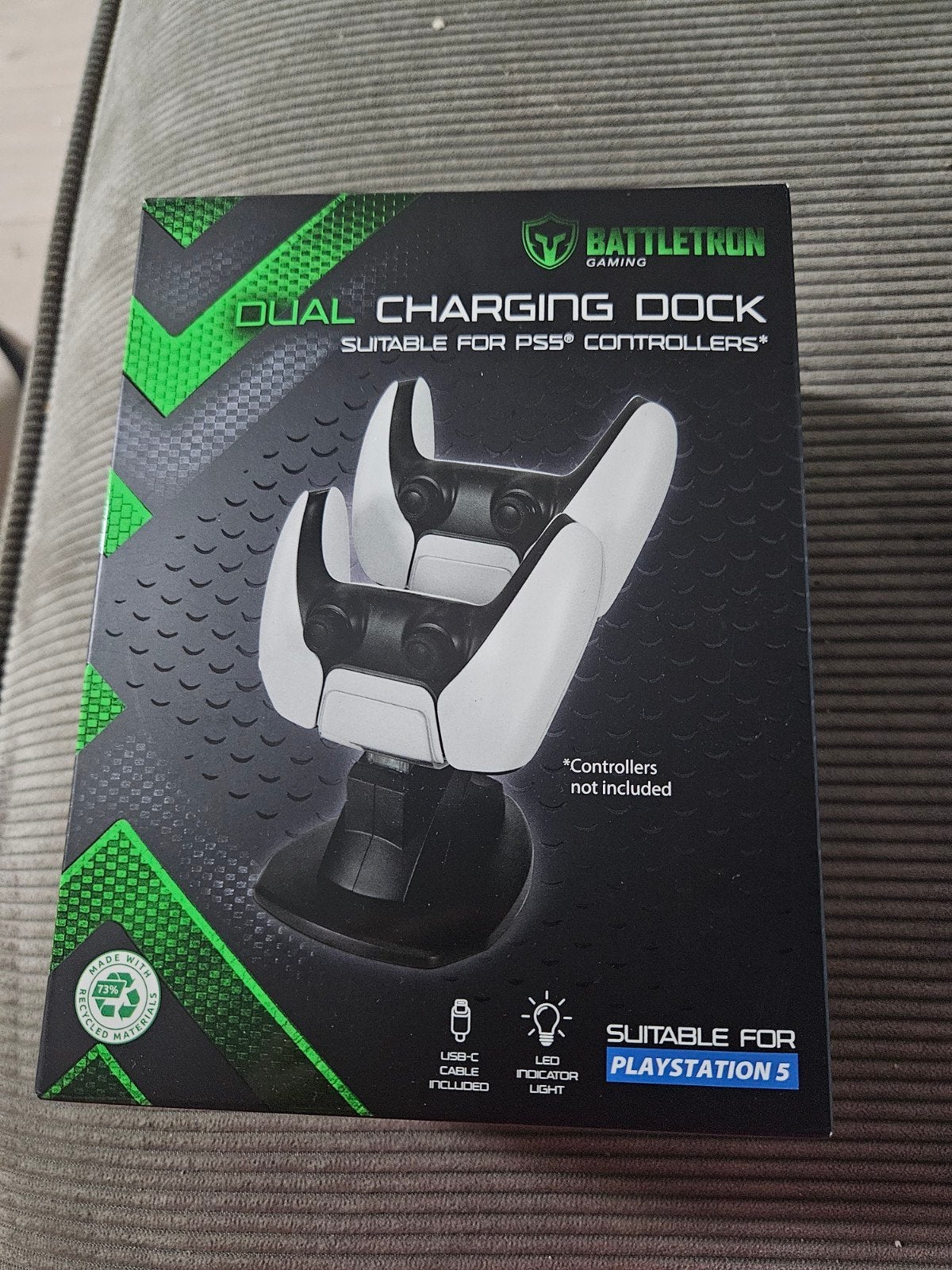 Battletron Dual Oplaadstation voor PS5 Controllers, Ophalen, Nieuw, Voeding, Oplader of Kabel, PlayStation 5
