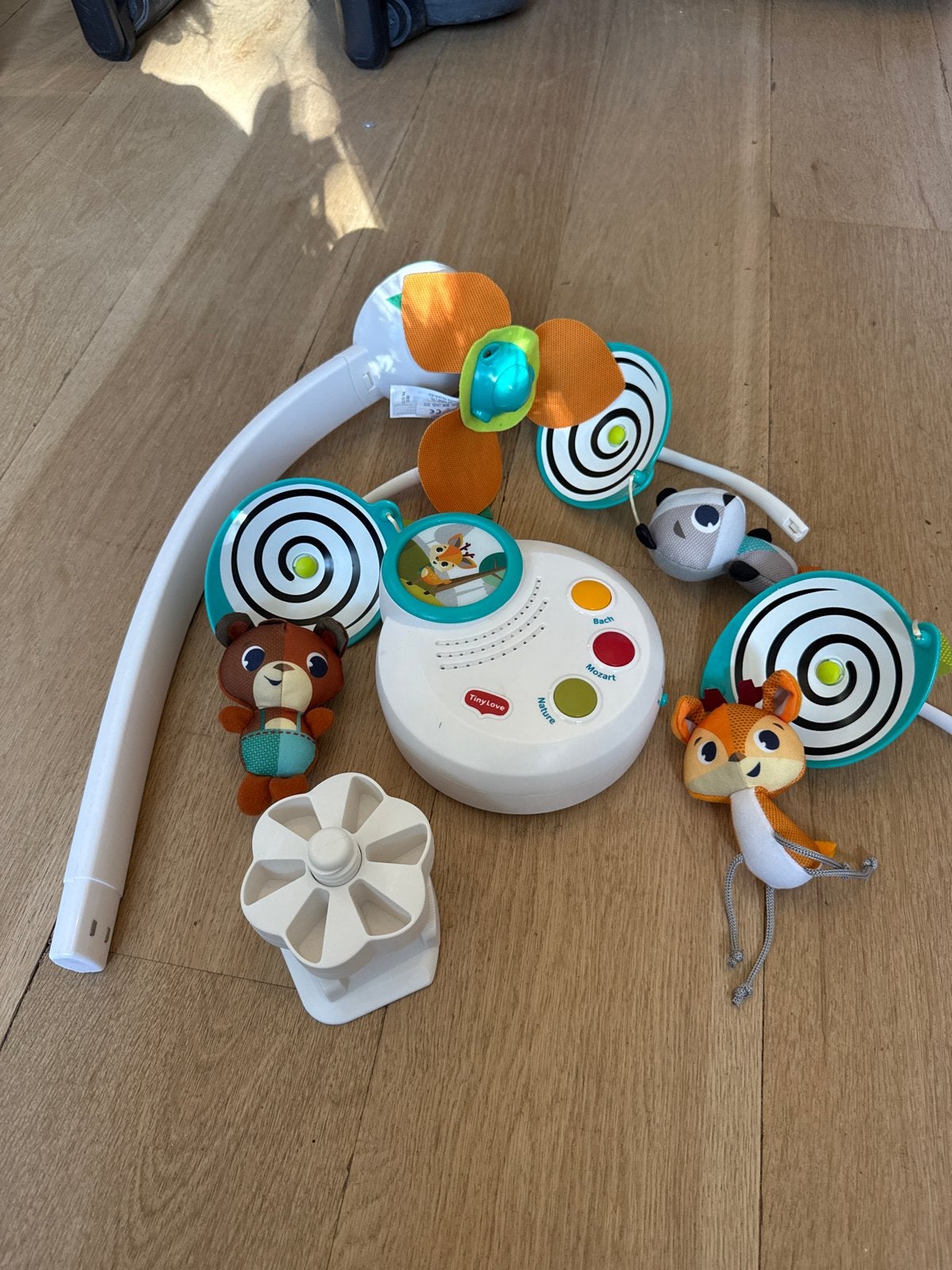 Tiny Love Mobiel met muziek, Ophalen, Zo goed als nieuw, Mobiel, Met geluid