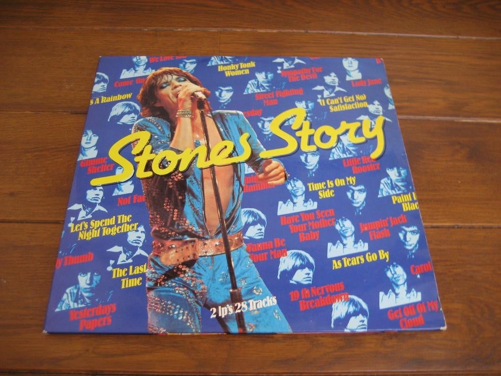The rolling stones stones story dubbel lp, Cd's en Dvd's, Vinyl | Rock, Gebruikt, Ophalen of Verzenden, 1970 - 1979, 12 inch