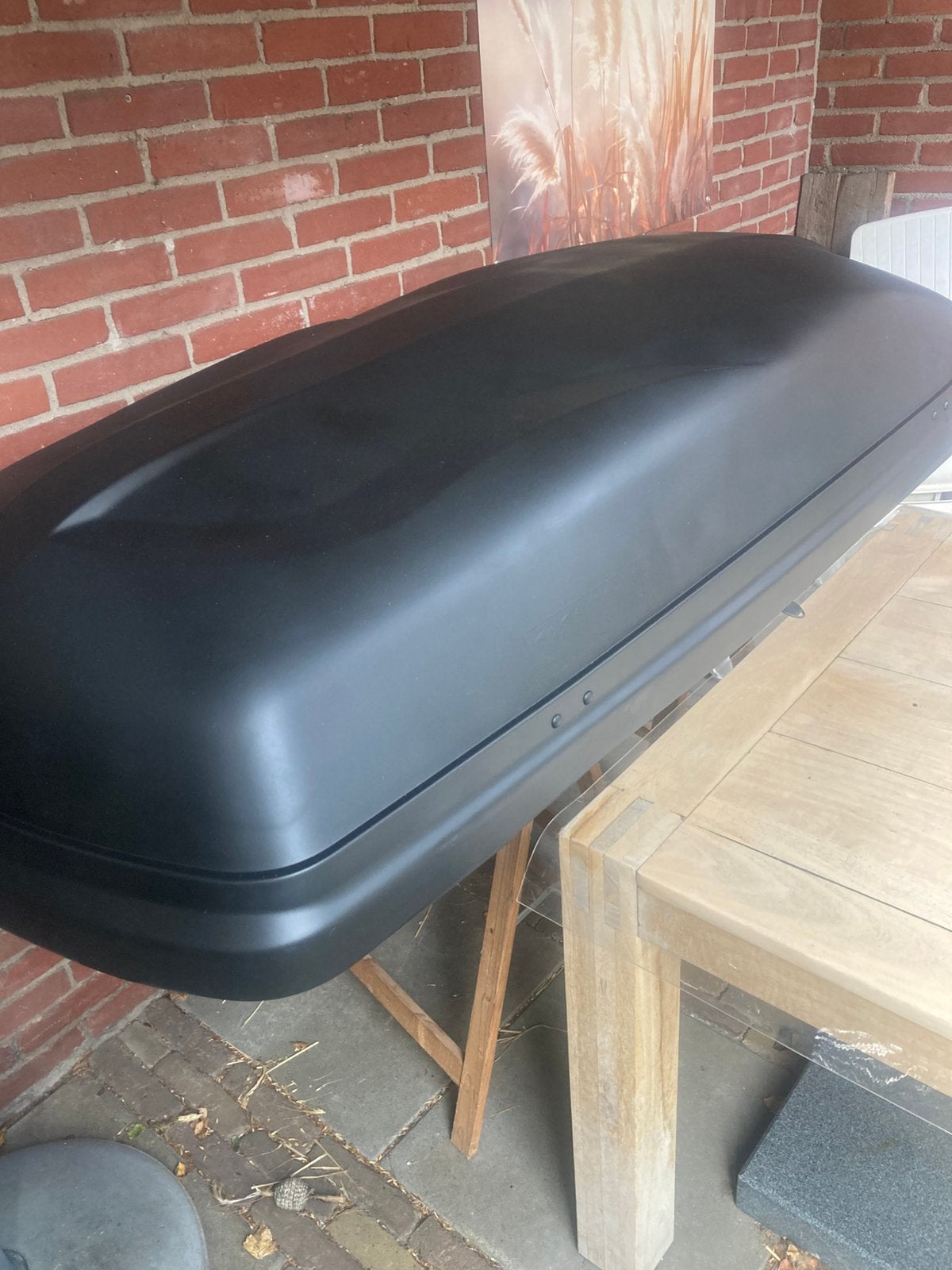 Ruime dakkoffer met beugels en slot/inhoud 400 liter, Ophalen, Gebruikt