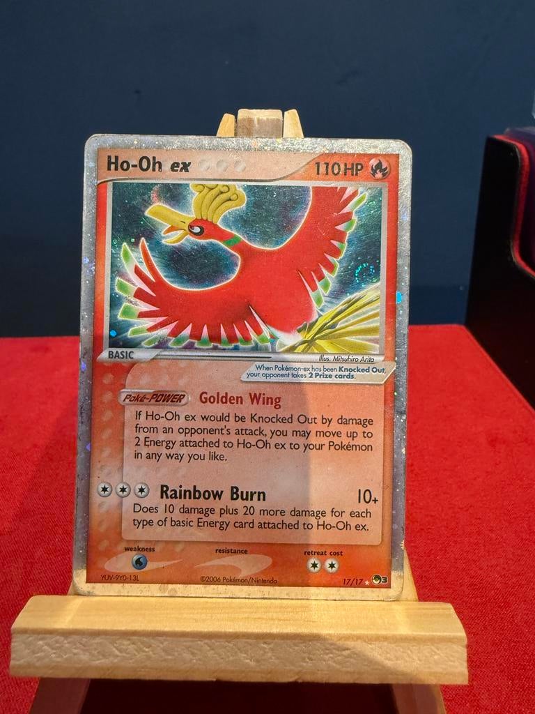 Pokemon Ho-oh EX #17, Ophalen of Verzenden, Zo goed als nieuw