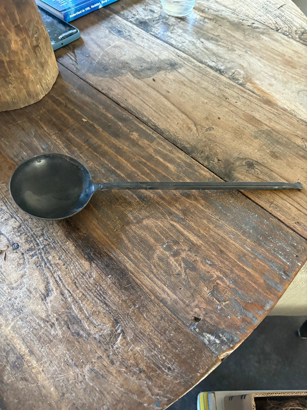 Zwarte ijzeren lepel voor decoratie, Antiek en Kunst, Ophalen