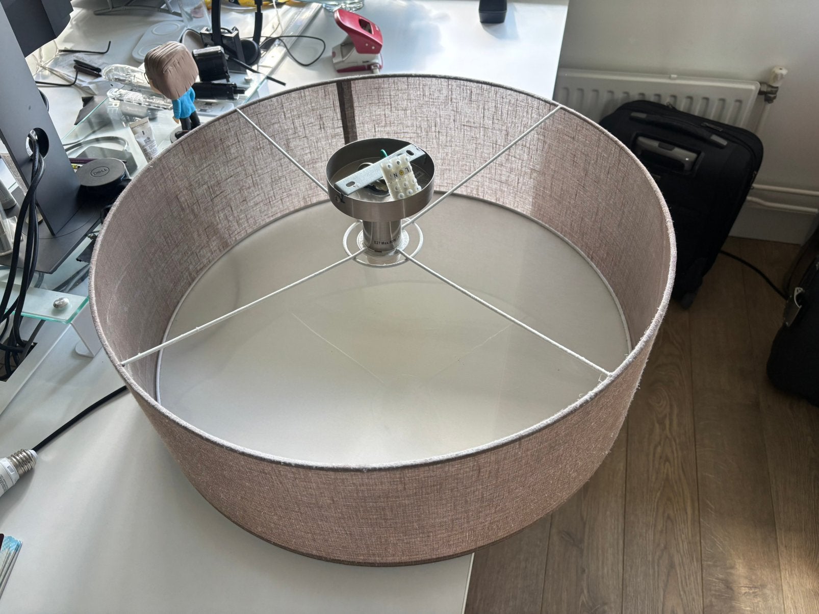 Plafondlamp diameter 60cm, Huis en Inrichting, Ophalen, Gebruikt, 20 cm, Bruin