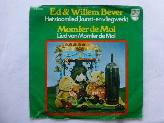 Ed & Willem Bever. Het stoomlied./ Lied van Momfer de mol., Cd's en Dvd's, Vinyl Singles, Ophalen of Verzenden, Gebruikt, 7 inch