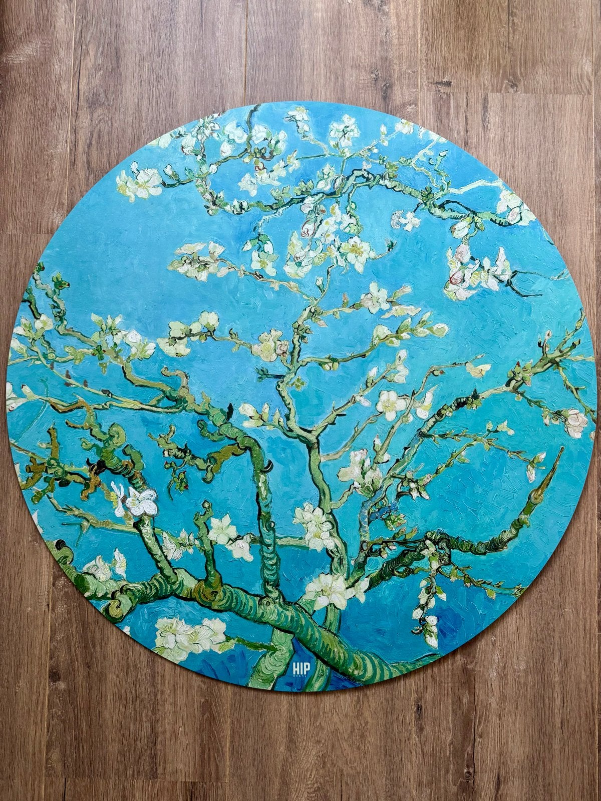 HIP ORGNL Amandelbloesem van Gogh Muurcirkel - 80 cm, Ophalen, 75 tot 100 cm, 75 – 100, Print