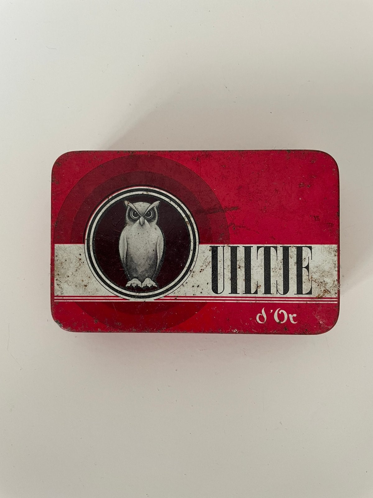 Brocante Vintage Uiltje d’Or Sigarenblikje /  Blikje, Ophalen of Verzenden, Gebruikt