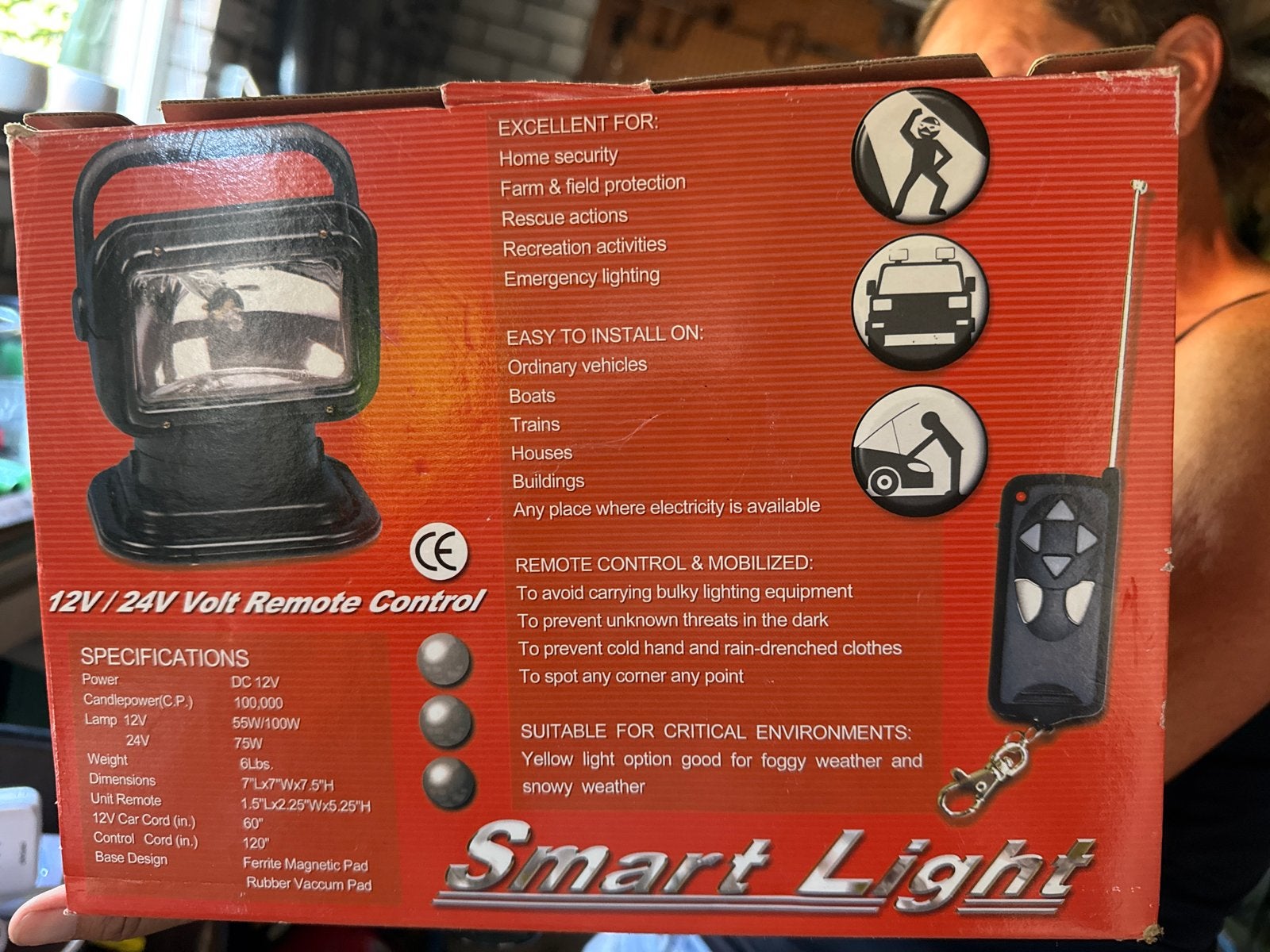 Smart Light 12V/24V Afstandsbediening Zoeklicht, Ophalen of Verzenden, Nieuw
