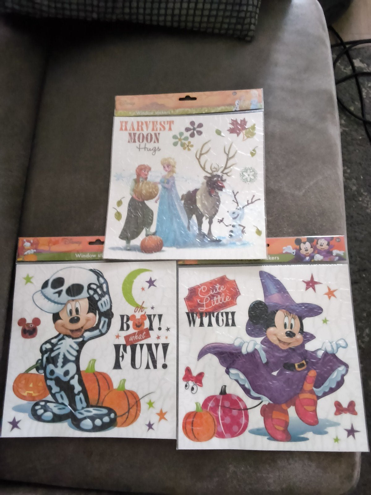 Disney Halloween Raamstickers - Mickey, Minnie, Frozen, Ophalen of Verzenden, Nieuw, Meerdere stickers