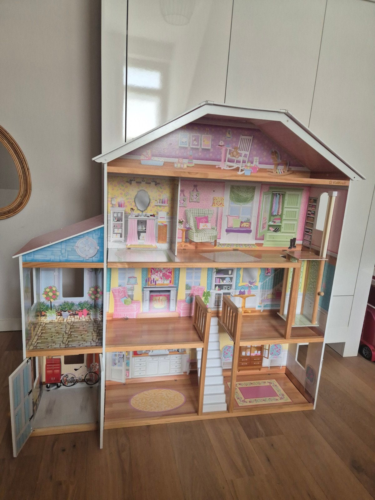 Groot KidKraft Poppenhuis met Meubels - Zo goed als nieuw, Ophalen, Zo goed als nieuw, Poppenhuis