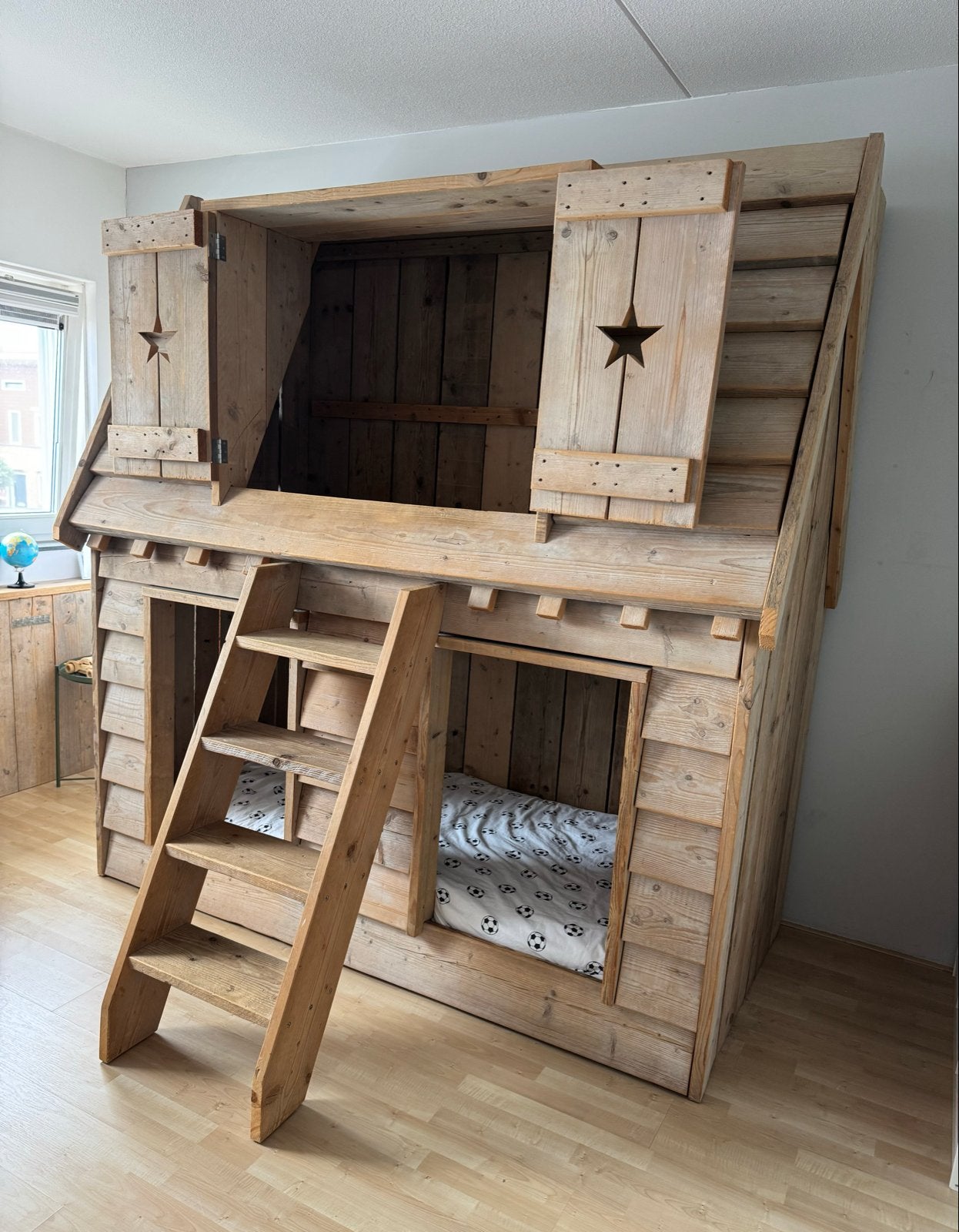 Steigerhouten stapelbed, Ophalen, Gebruikt