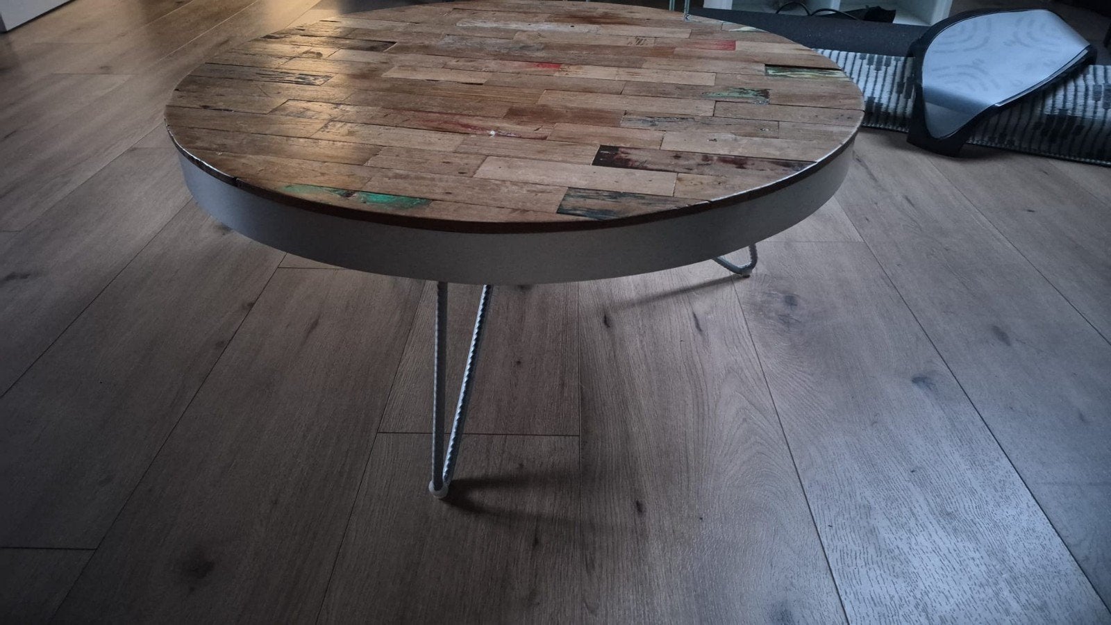 Bodhi salontafel 80 cm met lichte gebruikssporen, Gebruikt, 50 tot 100 cm, Rond, 50 tot 100 cm