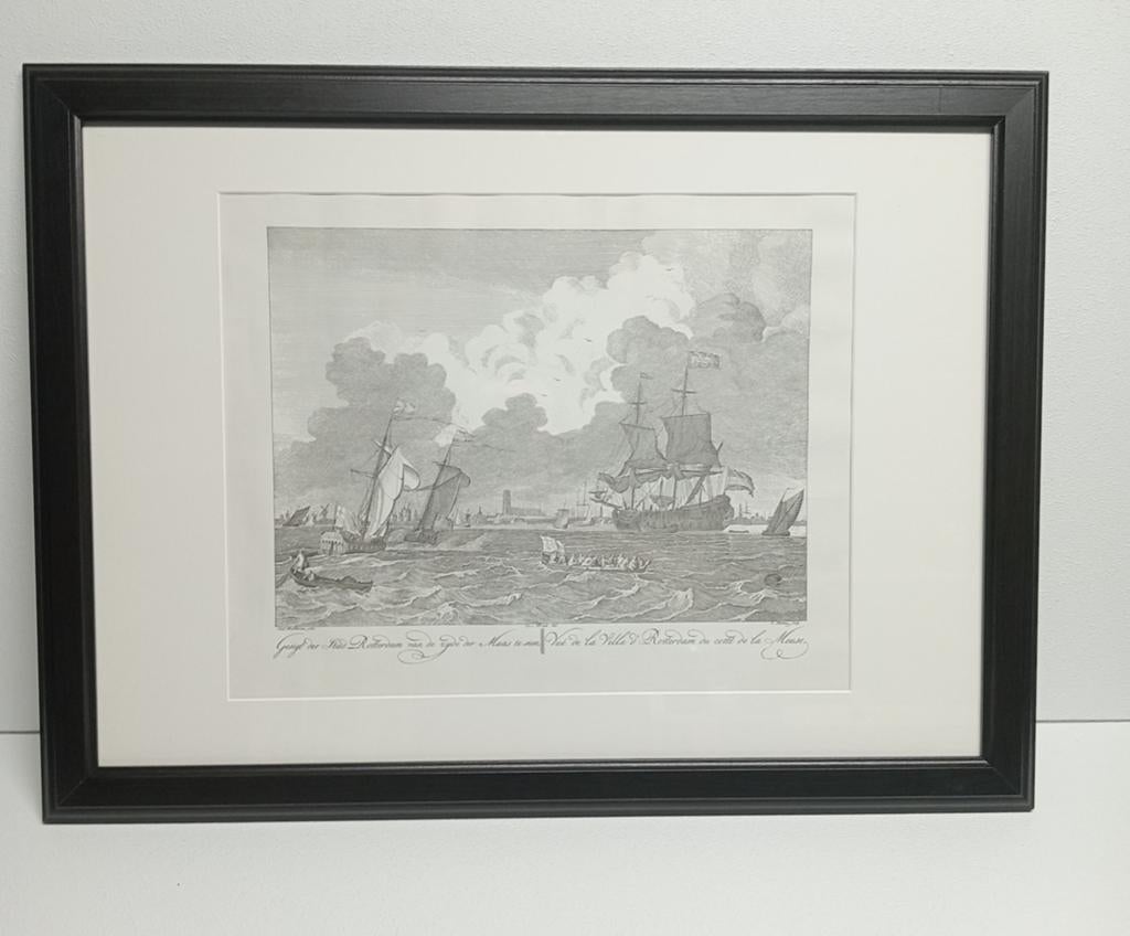 Oud Rotterdam stadsgezicht naar Bakhuizen & Cornelis Pronk ., Ophalen of Verzenden
