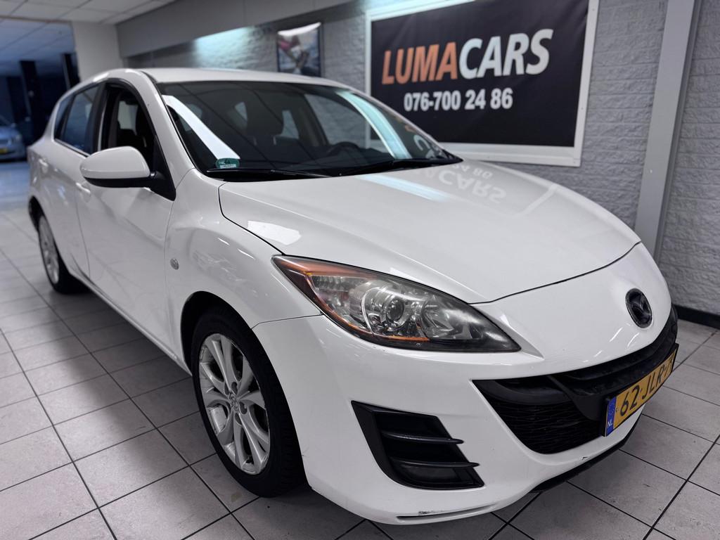 Mazda 3 1.6 TS Plus|NW APK| Airco| Cruise| Vol opties| Sport, Auto's, Mazda, Voorwielaandrijving, Gebruikt, 4 cilinders, Wit