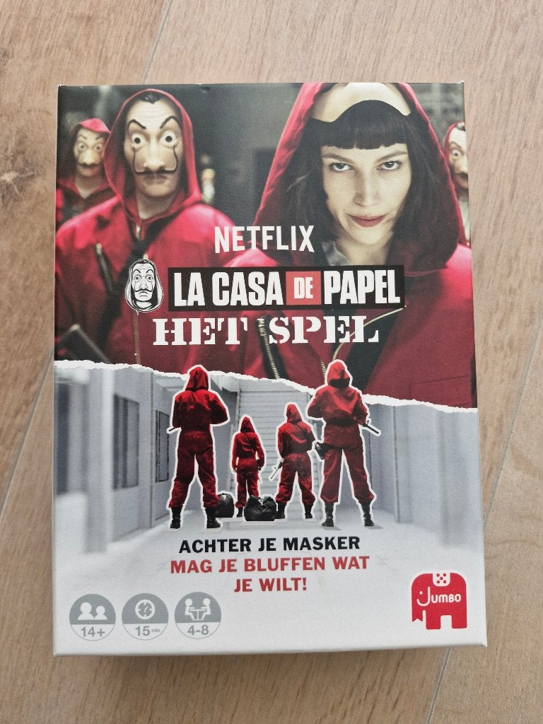 Spel la casa de papel, Drie of vier spelers, Ophalen of Verzenden, Zo goed als nieuw, Jumbo