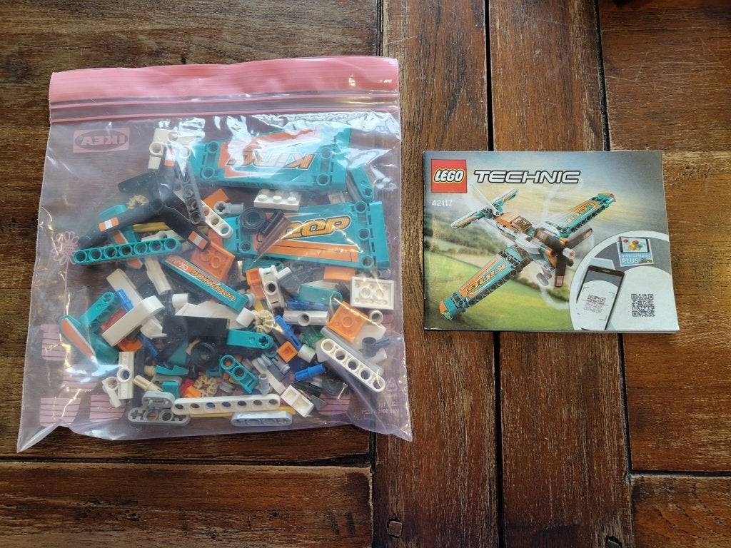 LEGO Technic - Racevliegtuig 42117, Lego, Compleet, Ophalen of Verzenden, Zo goed als nieuw