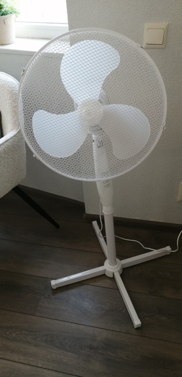 Staande Ventilator - Meerdere Standen - Nieuwstaat, Witgoed en Apparatuur, Ventilatoren, Ophalen, Zo goed als nieuw, Statiefventilator