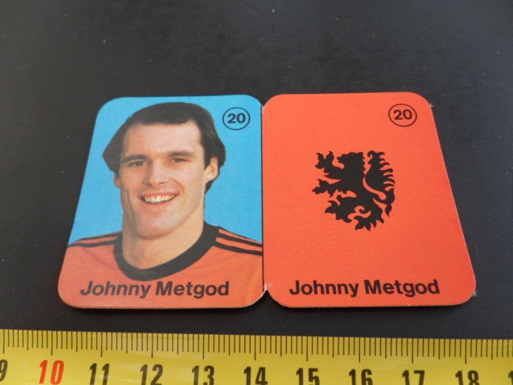 supermarkt CENTRA oranje domino voetbal #20 johnny metgod, Albert Heijn, Ophalen of Verzenden