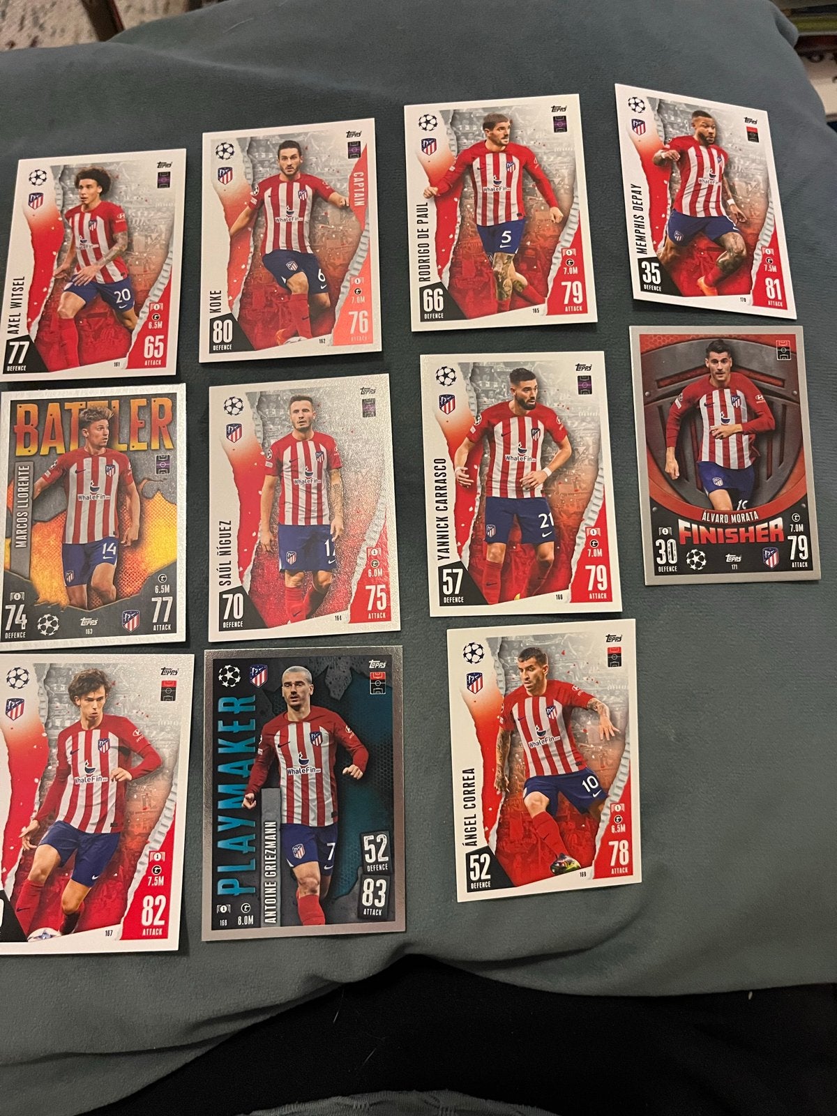 Atletico Madrid Topps Match Attax Voetbal Kaarten, Ophalen of Verzenden, Nieuw, Buitenlandse clubs, Spelerskaart