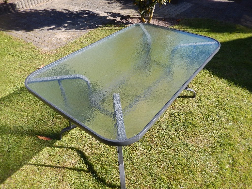 tuintafel, Tuin en Terras, Ophalen, Gebruikt, Rechthoekig, Aluminium