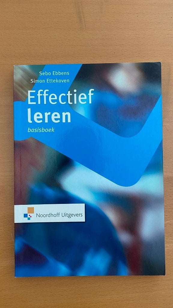 Effectief leren (ISBN 9789001307523), Ophalen of Verzenden, Alpha, Zo goed als nieuw, HBO