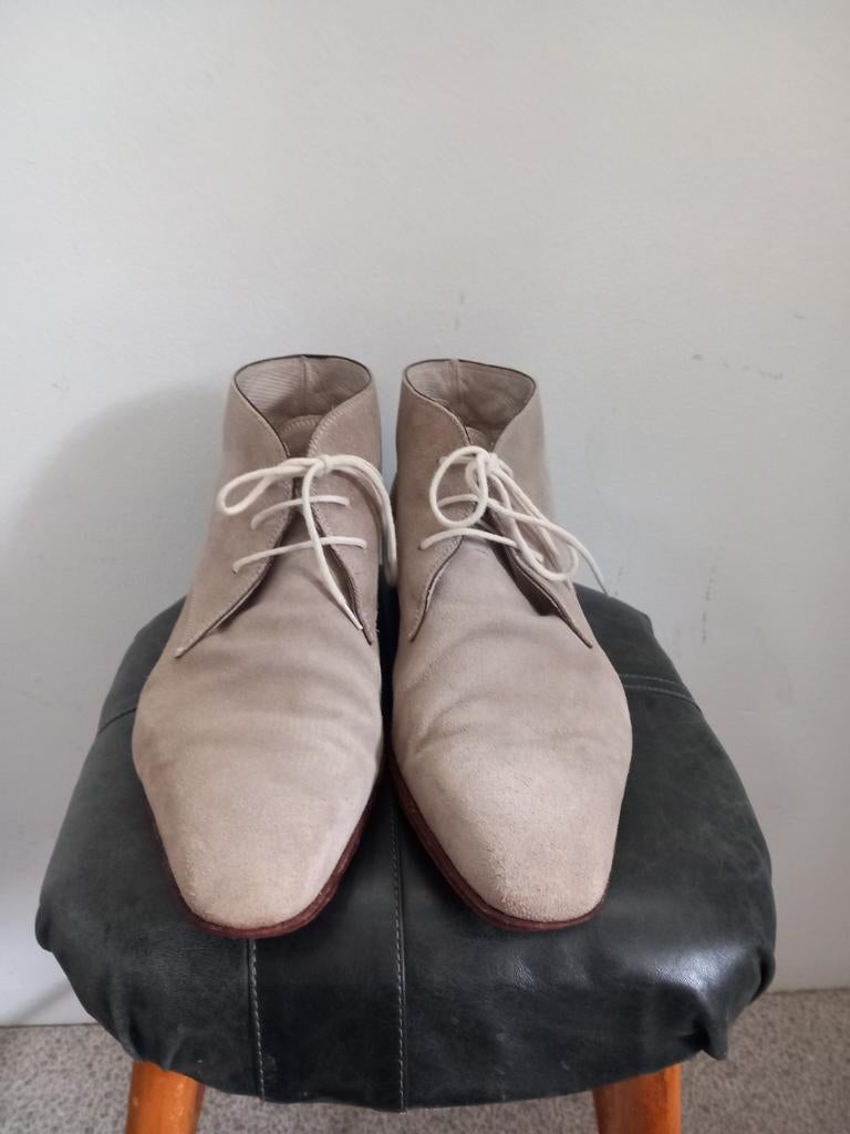 Fratelli Borgioli suede schoenen maat 7,5, Ophalen of Verzenden, Gedragen, Bruin