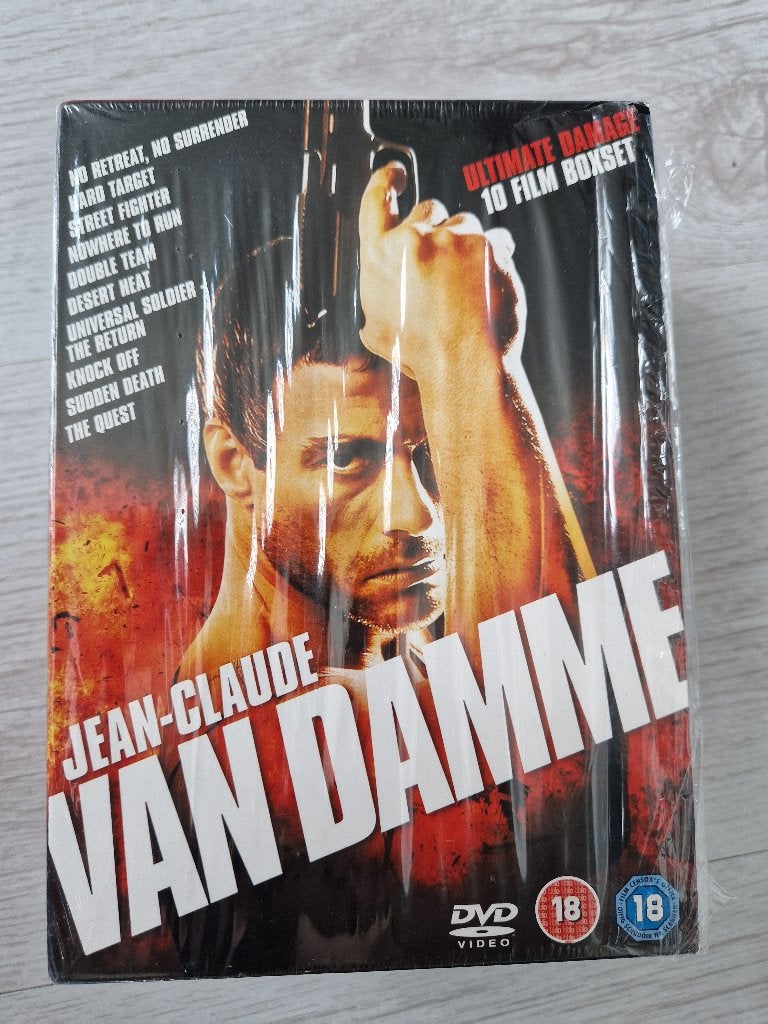 DVD Jean Claude Van Damme Box: Ultimate Damage - 10 Films, Cd's en Dvd's, Dvd's | Actie, Zo goed als nieuw, Actie, Import, Vanaf 16 jaar