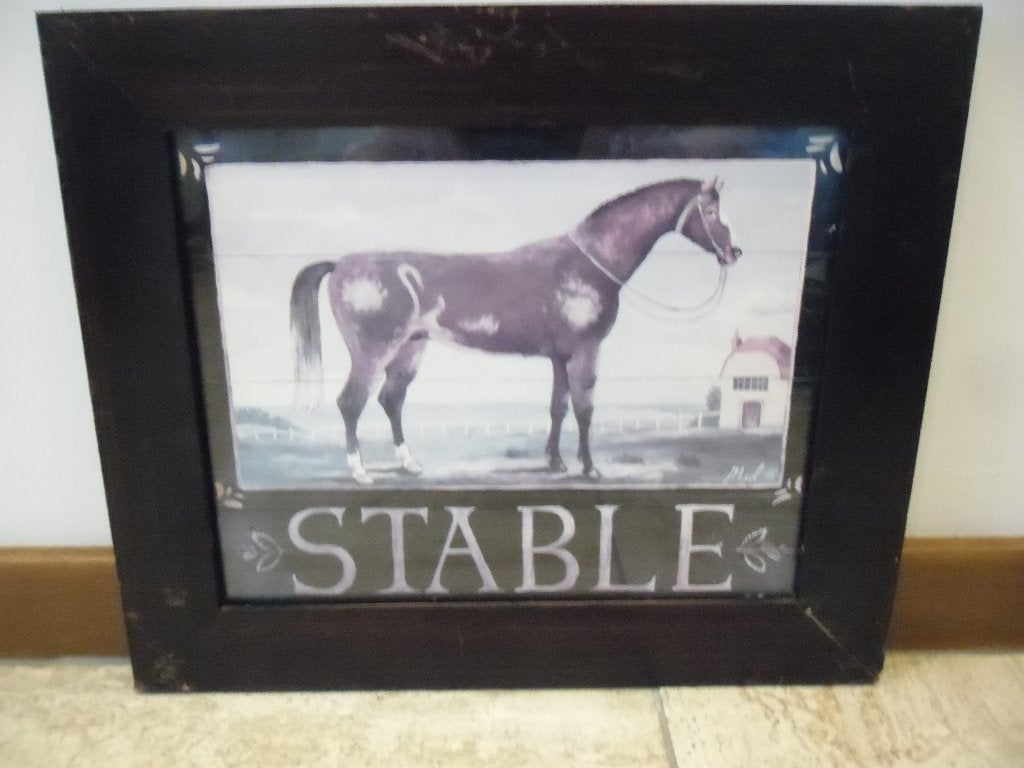 litho paard, Antiek en Kunst, Ingelijst, Ophalen of Verzenden, Dieren en Natuur, Lithografie