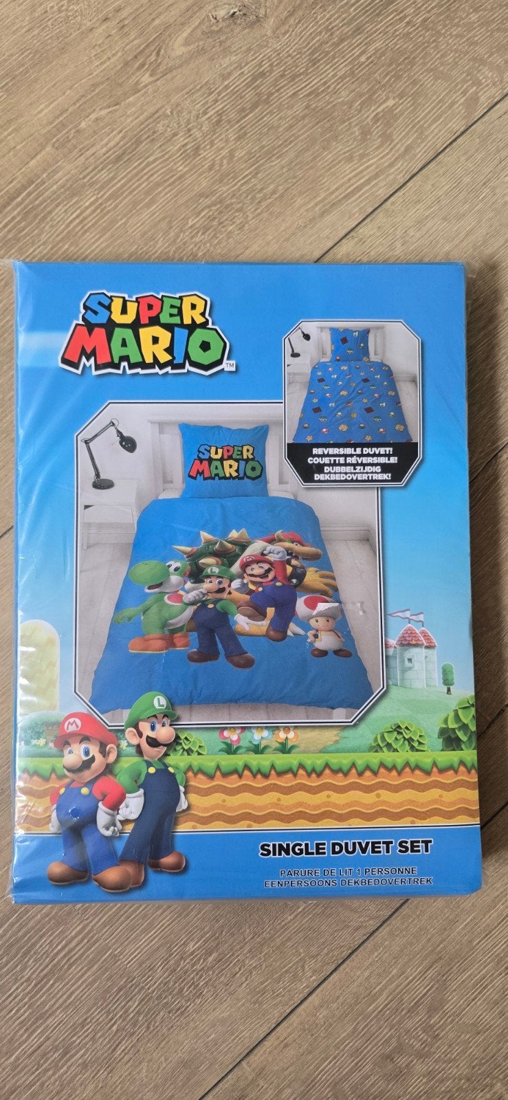 Super Mario eenpersoons dekbedovertrek - Nieuw, Ophalen of Verzenden, Nieuw, Eenpersoons, Dekbedovertrek