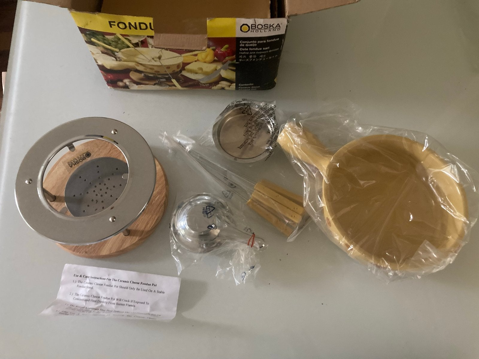 Boska Holland Fondueset - Kaasfondue, Witgoed en Apparatuur, Fonduesets, Ophalen of Verzenden, Nieuw, Brander, Fondueset