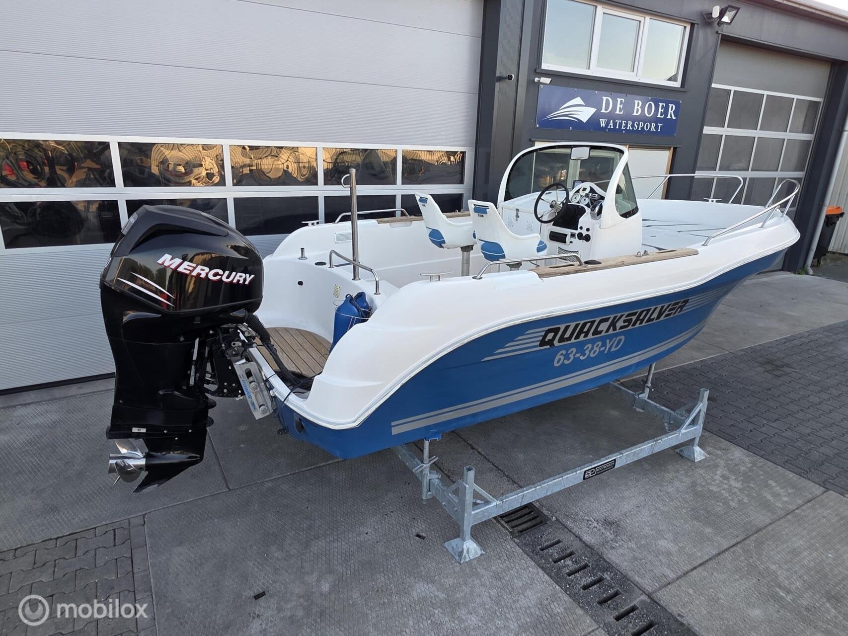 Quicksilver 630 Mercury 150pk Verado EFI, Watersport en Boten, Vis- en Consoleboten, Gebruikt, Benzine, 70 pk of meer