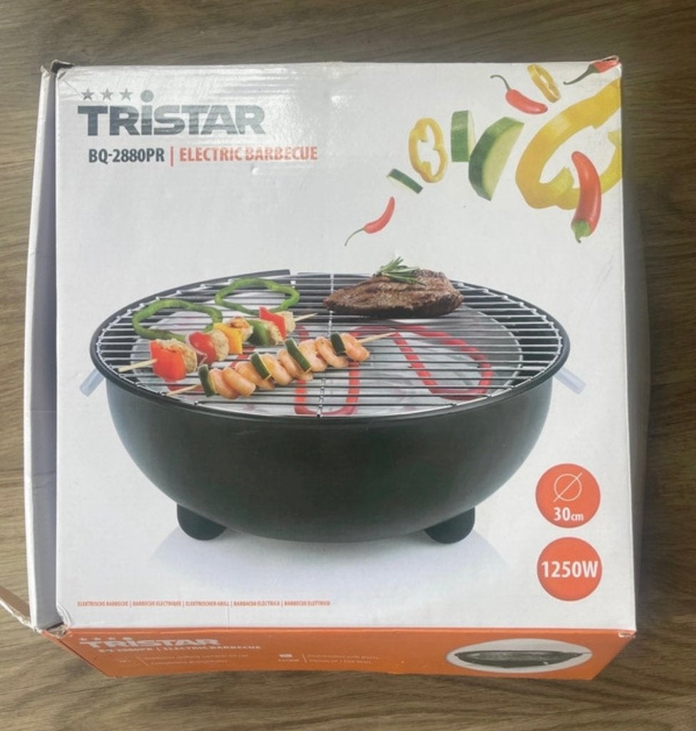 Elektronische BBQ TriStar 1250W, Tuin en Terras, Ophalen of Verzenden, Zo goed als nieuw, Tristar