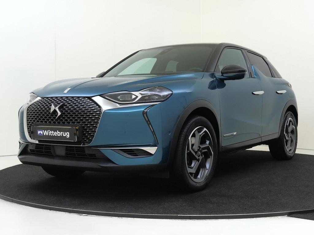 DS DS 3 Crossback 1.2 PureTech Grand Chic | Stoelverwarming, Auto's, DS, Gebruikt, 1199 cc, Blauw, 3 cilinders