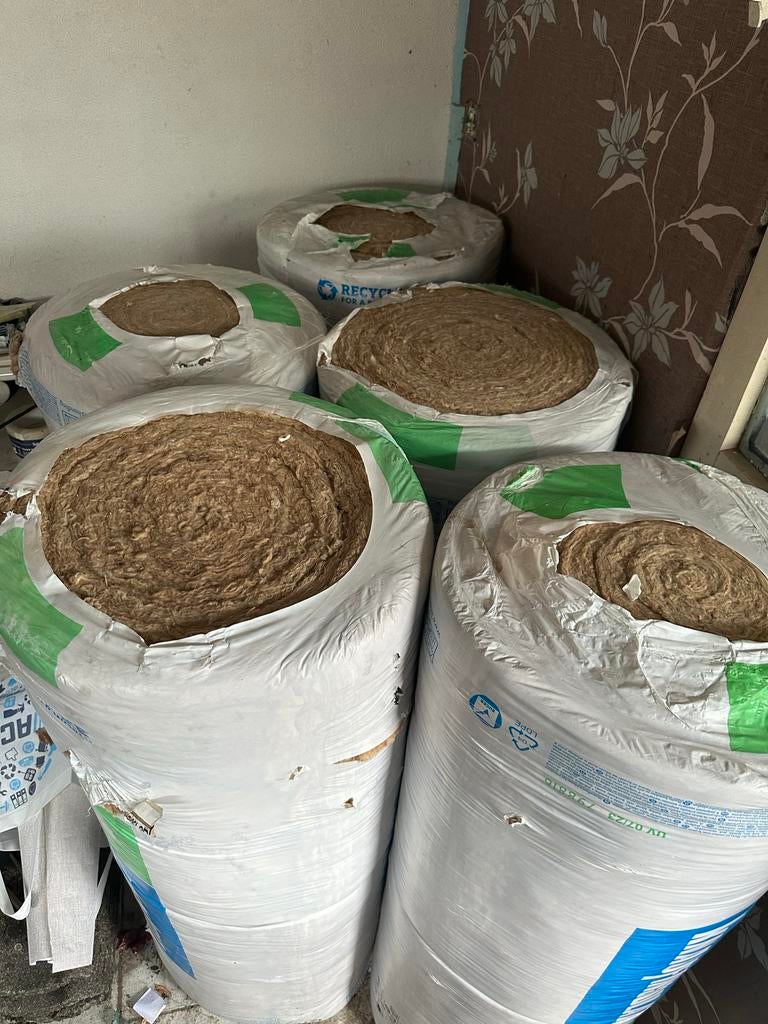 Knauf Naturoll 035 Glaswol isolatie 4x120mm 1x170mm, 12 cm of meer, Nieuw, Ophalen of Verzenden, 15 m² of meer