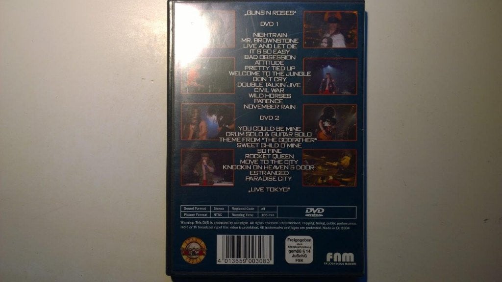 Guns N' Roses - Live Tokio '92 (DVD), Alle leeftijden, Ophalen of Verzenden, Zo goed als nieuw, Concert