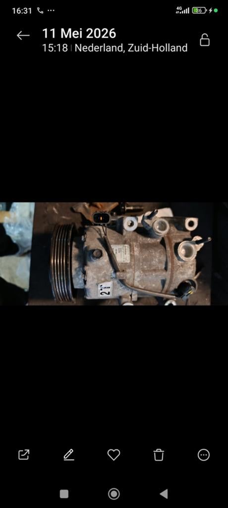 Airco compressor voor kia, Auto-onderdelen, Ophalen of Verzenden, Gebruikt, Universele onderdelen
