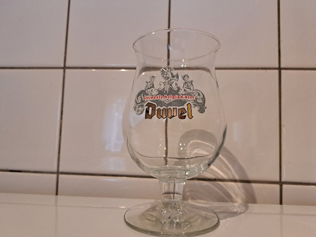 Duvel Seriously belgian beer, Verzamelen, Biermerken, Ophalen of Verzenden, Zo goed als nieuw, Glas of Glazen, Overige merken