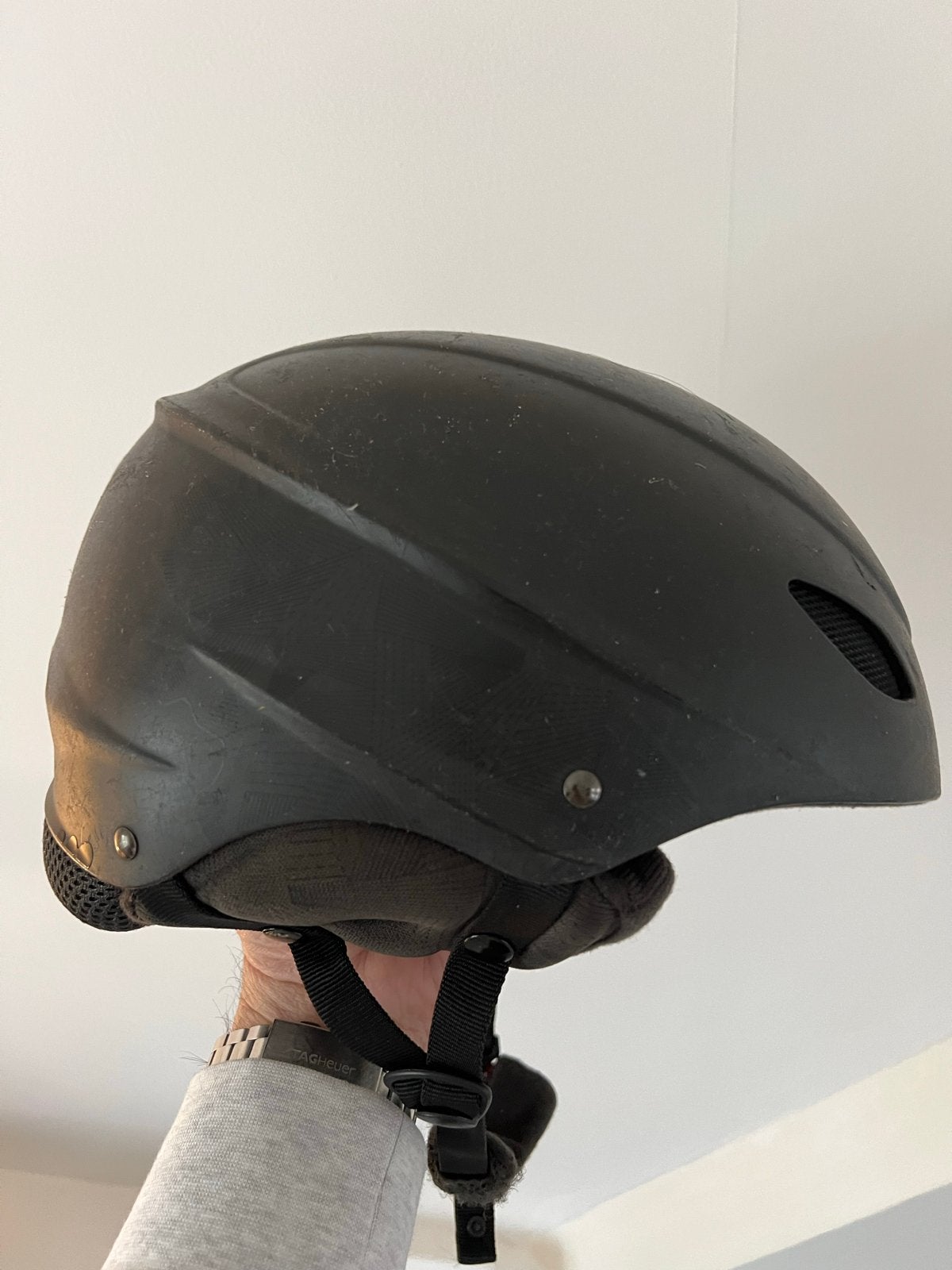 Zwarte Wedze Skihelm Maat 58-62, Overige merken, Gebruikt, Overige typen, Ophalen of Verzenden