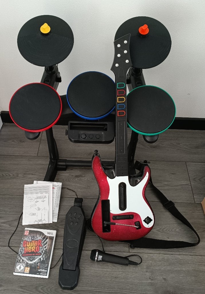 guitar hero warriors of rock bandset nintendo wii, Ophalen, Muziek, 1 speler, Zo goed als nieuw