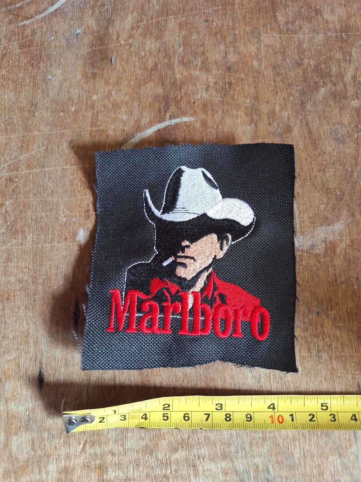 Vintage Marlboro Cowboy kleding patch reclame jaren 90, Ophalen of Verzenden