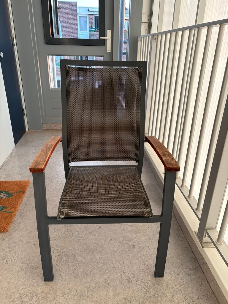 tuinstoel met armleuningen - Bois le Duc, Ophalen, Gebruikt, Aluminium