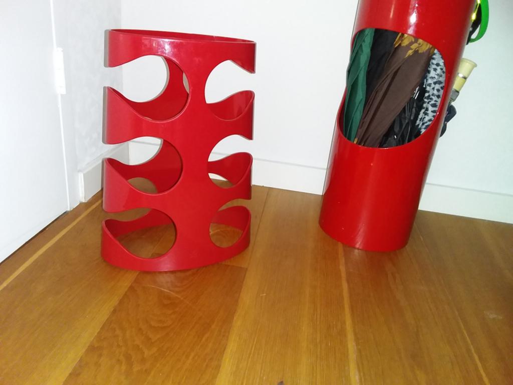 Nebu space age flessenrek, rood, Huis en Inrichting, Ophalen of Verzenden, Zo goed als nieuw, Kunststof, Minder dan 5 flessen