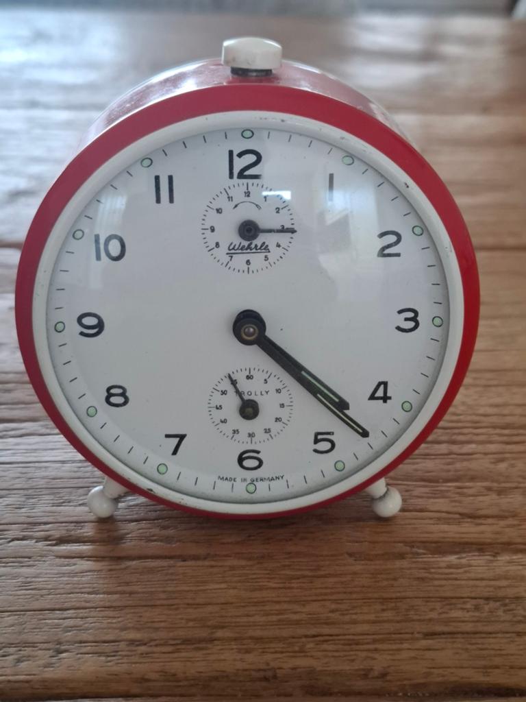 Vintage Wehrle Polo Wekker - Made in Germany, Ophalen of Verzenden